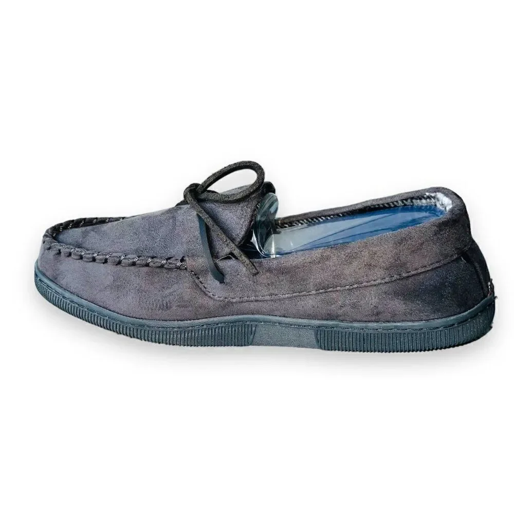 Sonoma Moccasins House Slippers MSN23SL01 Grey Men's Medium (8-9)‎